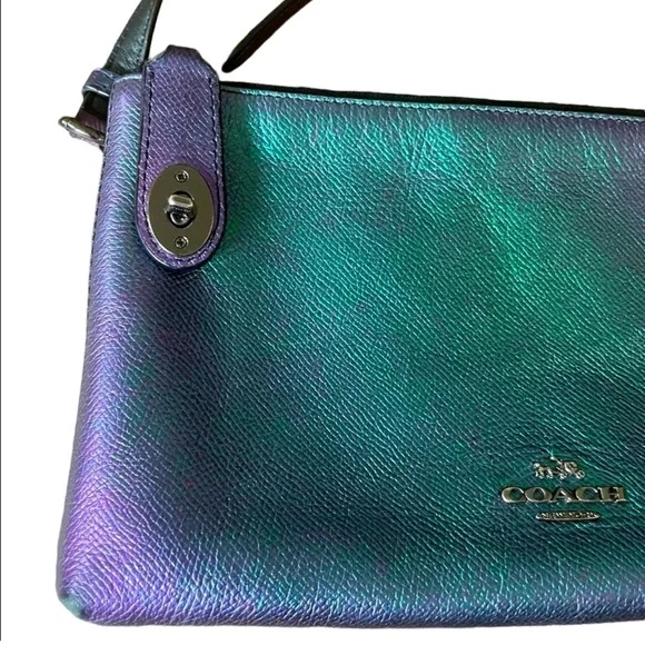 Rare Coach Holo Oil Slick Crossbody - Picture 3 of 12